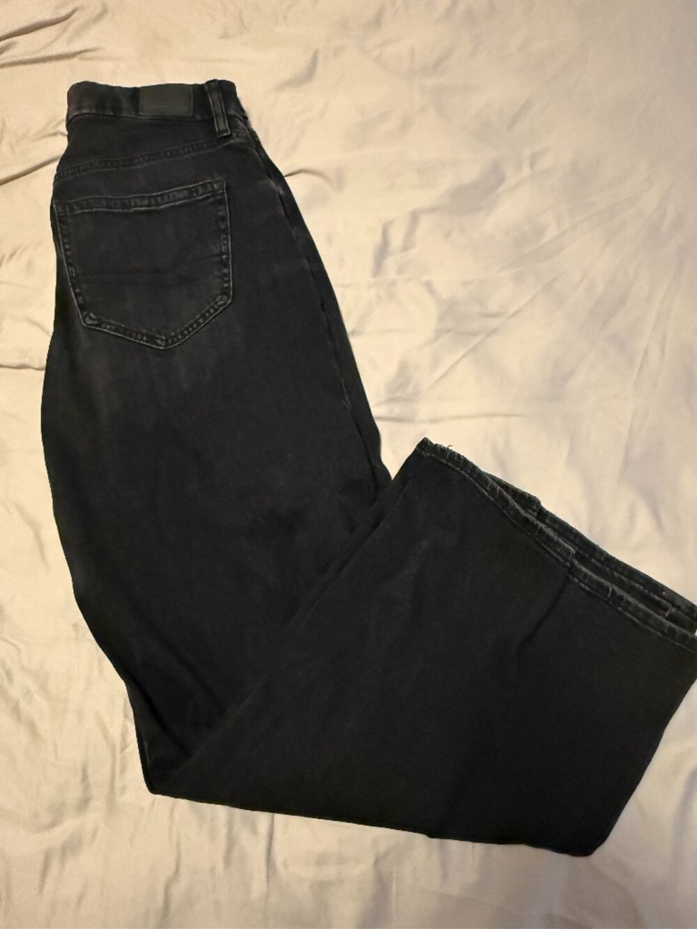 American Eagle Wide Leg Pants Black Size 4